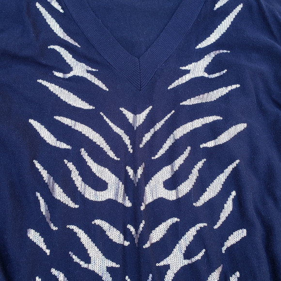 Arden B., Small, Black w/ tiger stripe sequins. - Picture 2 of 8